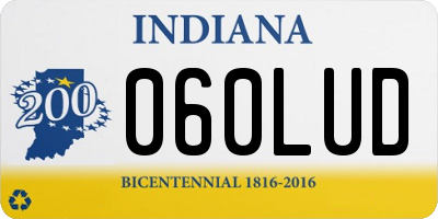IN license plate 060LUD