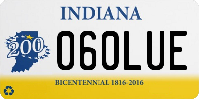 IN license plate 060LUE