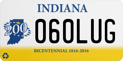 IN license plate 060LUG