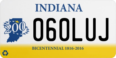 IN license plate 060LUJ