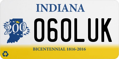 IN license plate 060LUK