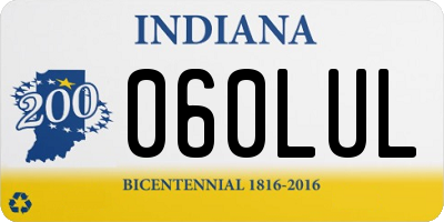 IN license plate 060LUL