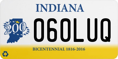 IN license plate 060LUQ