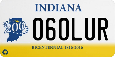 IN license plate 060LUR