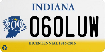 IN license plate 060LUW