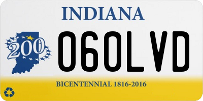 IN license plate 060LVD