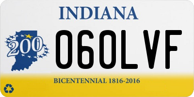IN license plate 060LVF