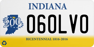 IN license plate 060LVO