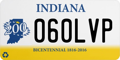 IN license plate 060LVP