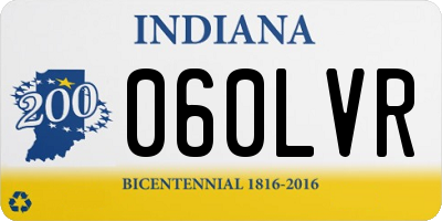IN license plate 060LVR