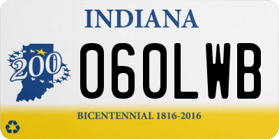 IN license plate 060LWB