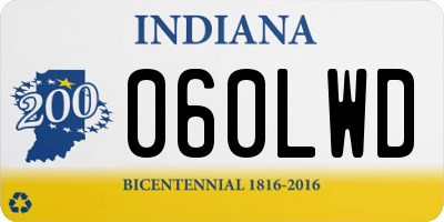 IN license plate 060LWD
