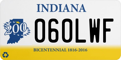 IN license plate 060LWF