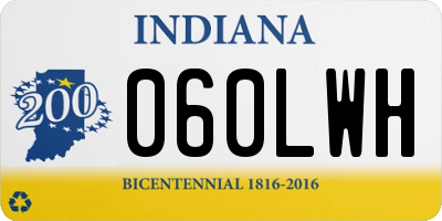 IN license plate 060LWH