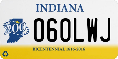 IN license plate 060LWJ
