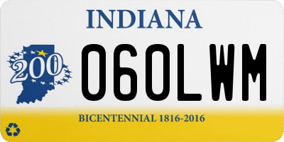 IN license plate 060LWM