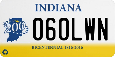 IN license plate 060LWN