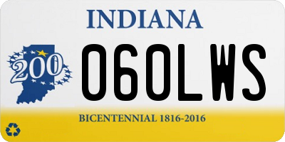 IN license plate 060LWS