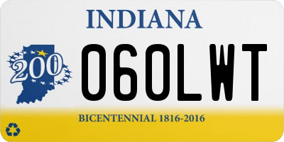 IN license plate 060LWT