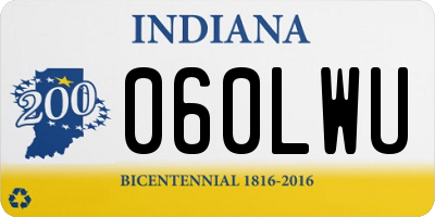 IN license plate 060LWU