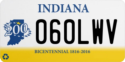 IN license plate 060LWV