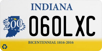 IN license plate 060LXC