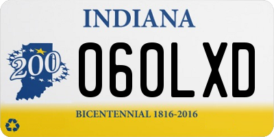 IN license plate 060LXD