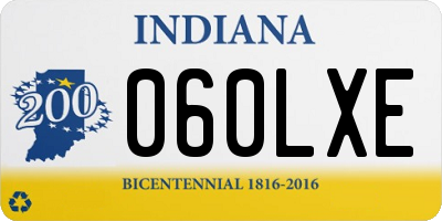 IN license plate 060LXE