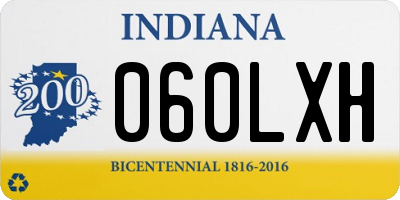 IN license plate 060LXH