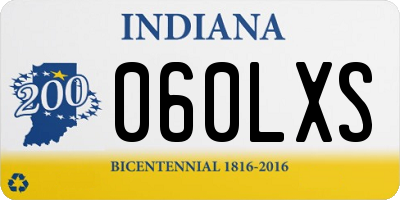 IN license plate 060LXS