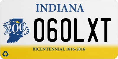 IN license plate 060LXT