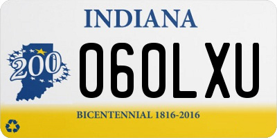 IN license plate 060LXU
