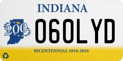 IN license plate 060LYD