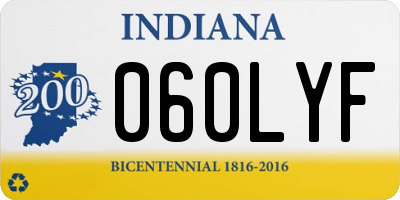 IN license plate 060LYF
