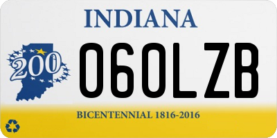IN license plate 060LZB