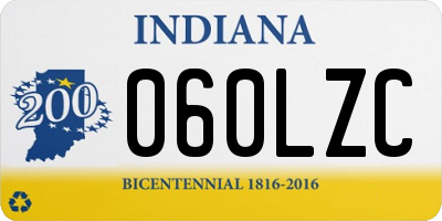 IN license plate 060LZC