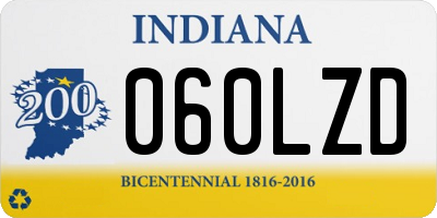IN license plate 060LZD