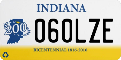 IN license plate 060LZE