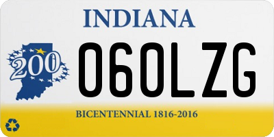 IN license plate 060LZG