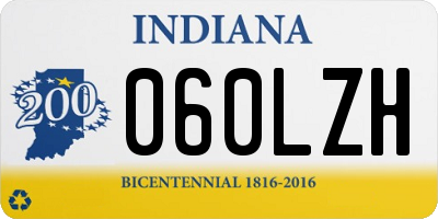 IN license plate 060LZH
