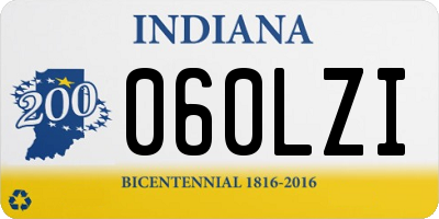 IN license plate 060LZI