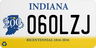 IN license plate 060LZJ