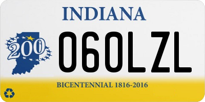 IN license plate 060LZL