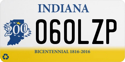 IN license plate 060LZP