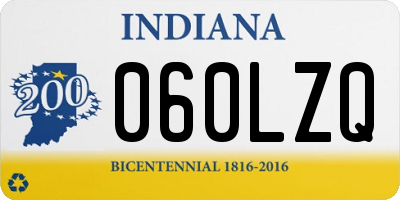 IN license plate 060LZQ
