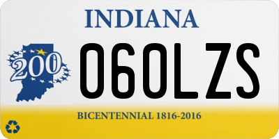 IN license plate 060LZS