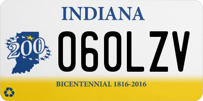 IN license plate 060LZV