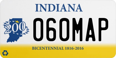 IN license plate 060MAP