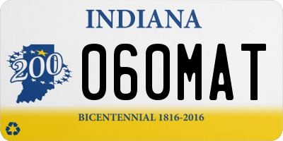 IN license plate 060MAT