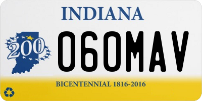 IN license plate 060MAV